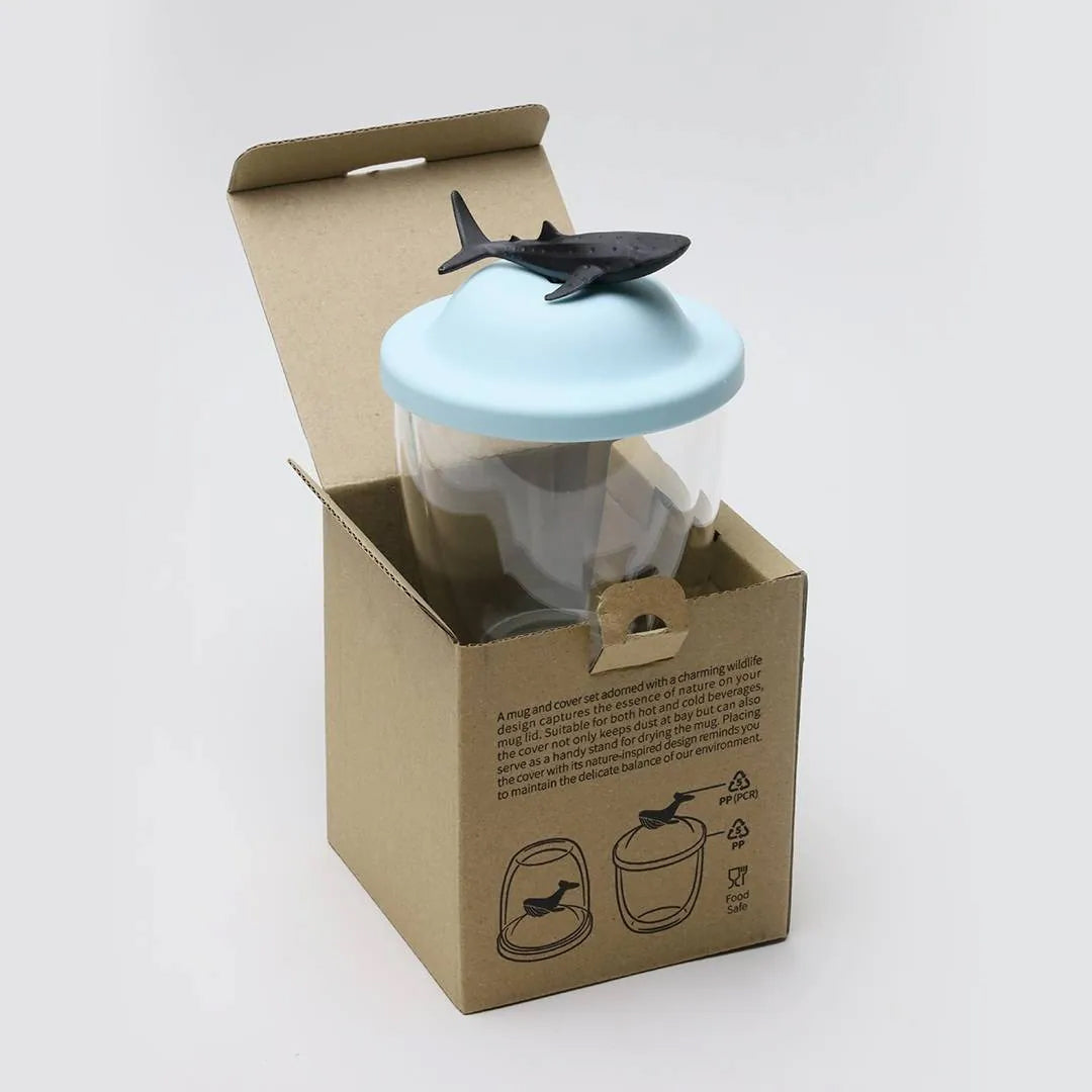 QUALY 雙層附蓋玻璃杯 (4款)