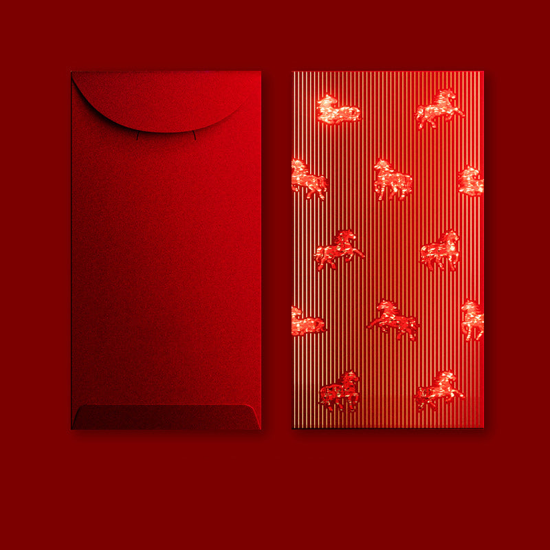 創意小物館 雙色燙金馬年紅包袋 (一組6入)