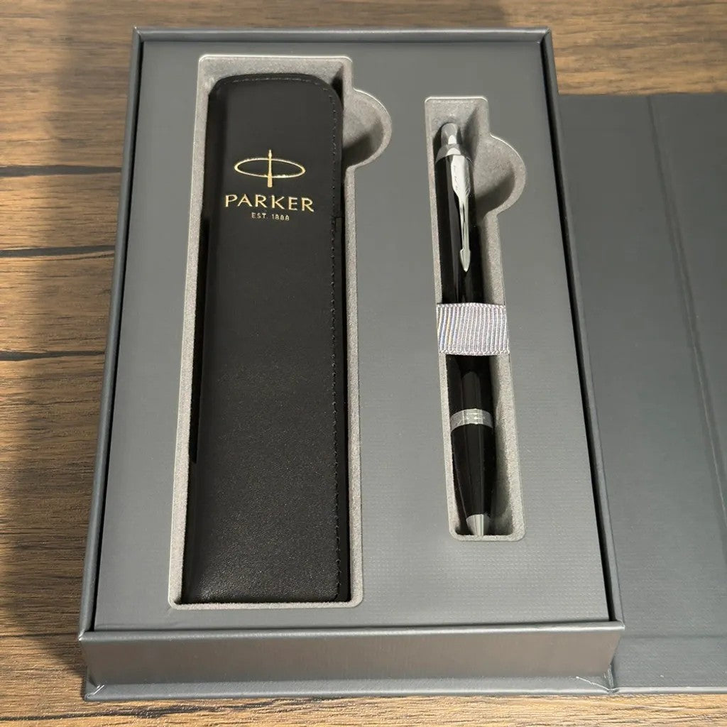 PARKER 派克 IM系列原子筆 真皮筆套禮盒