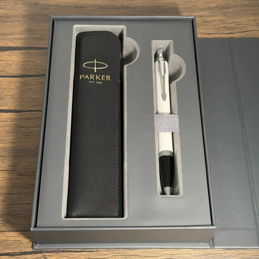 PARKER 派克 IM系列原子筆 真皮筆套禮盒