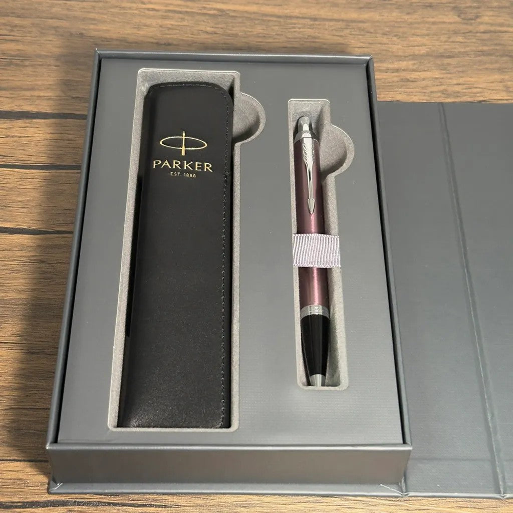 PARKER 派克 IM系列原子筆 真皮筆套禮盒