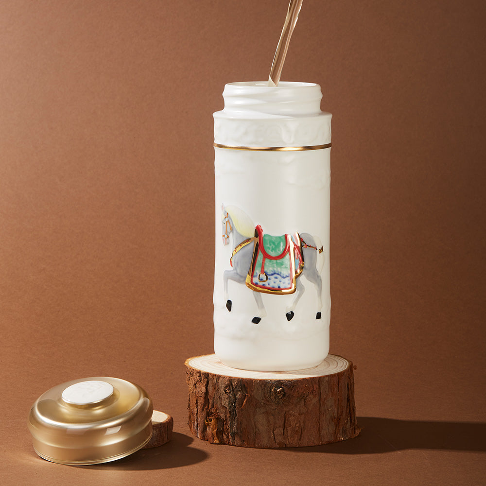 乾唐軒活瓷 | 盛世寶馬隨身杯 / 大 / 雙層 / 彩金 / 6款 330ml