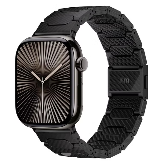 Just Mobile JM 1K 碳纖維磁扣式 Apple Watch 錶帶