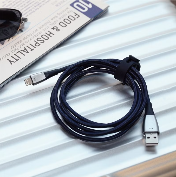 Just Mobile ZinCable 鋅合金編織 USB-A 對 Lightning 傳輸線 充電線