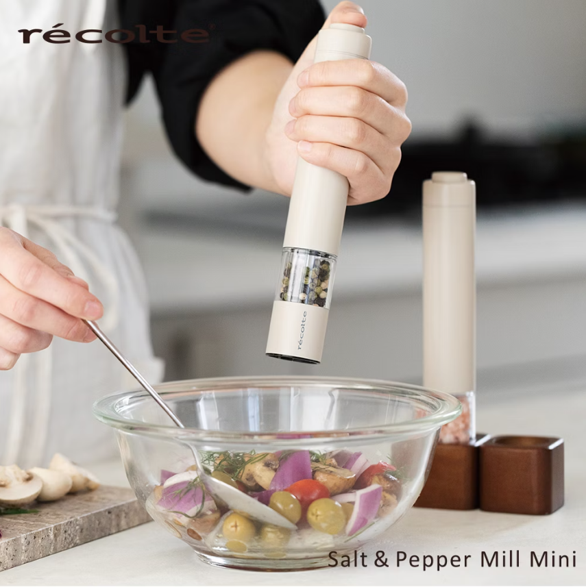 recolte Salt & Pepper Mill Mini 電動研磨器組 RMM-1