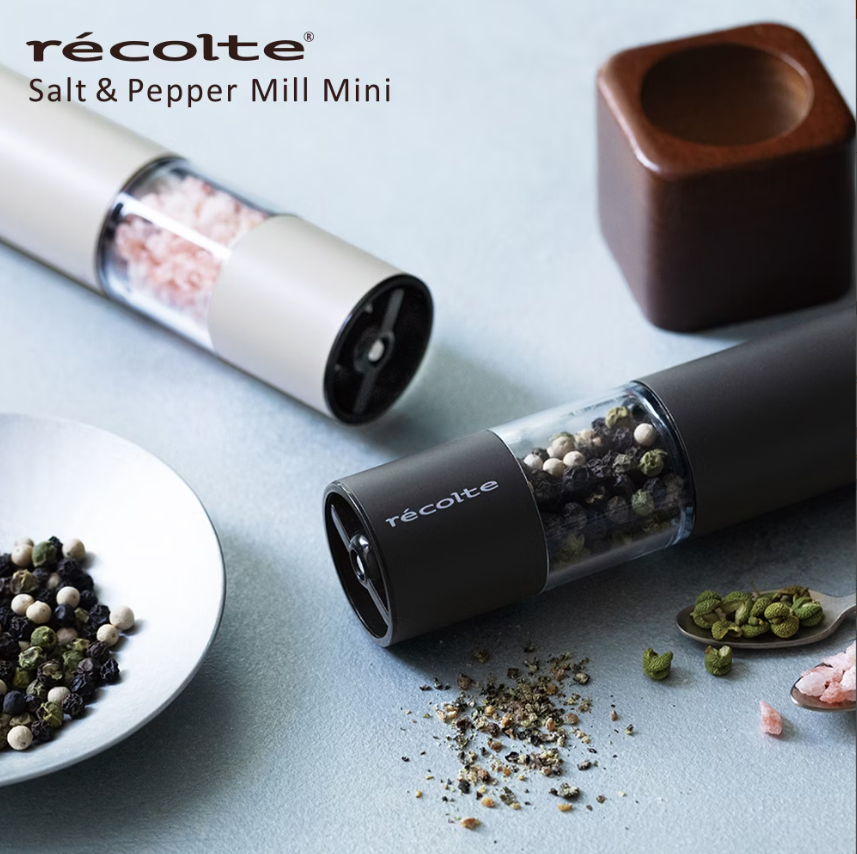 recolte Salt & Pepper Mill Mini 電動研磨器組 RMM-1