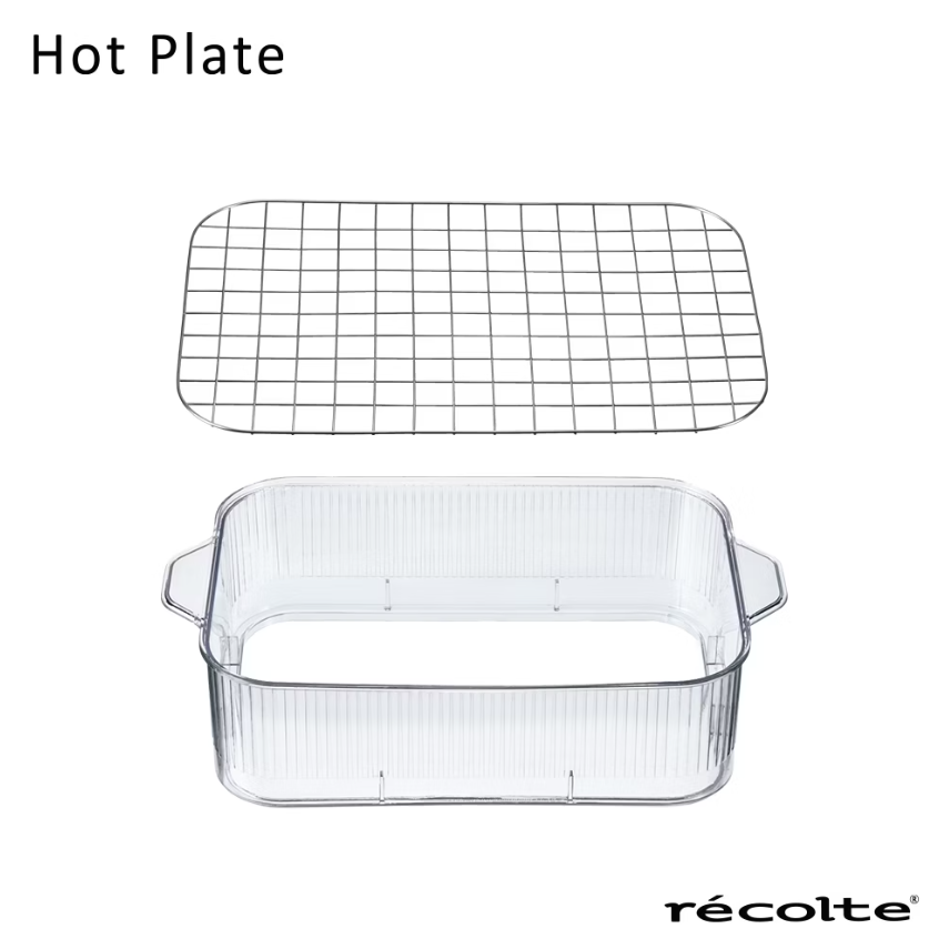 recolte Hot Plate 電烤盤+陶瓷深鍋蒸盤+蒸籠超值組 RHP-1