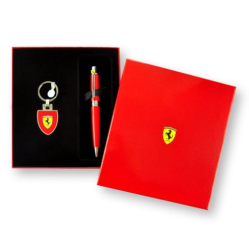 SHEAFFER Ferrari 法拉利 300 原子筆+鎖圈禮盒組