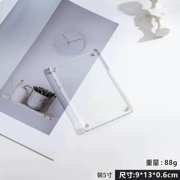壓克力透明創意冰箱貼相框磁吸照片牆