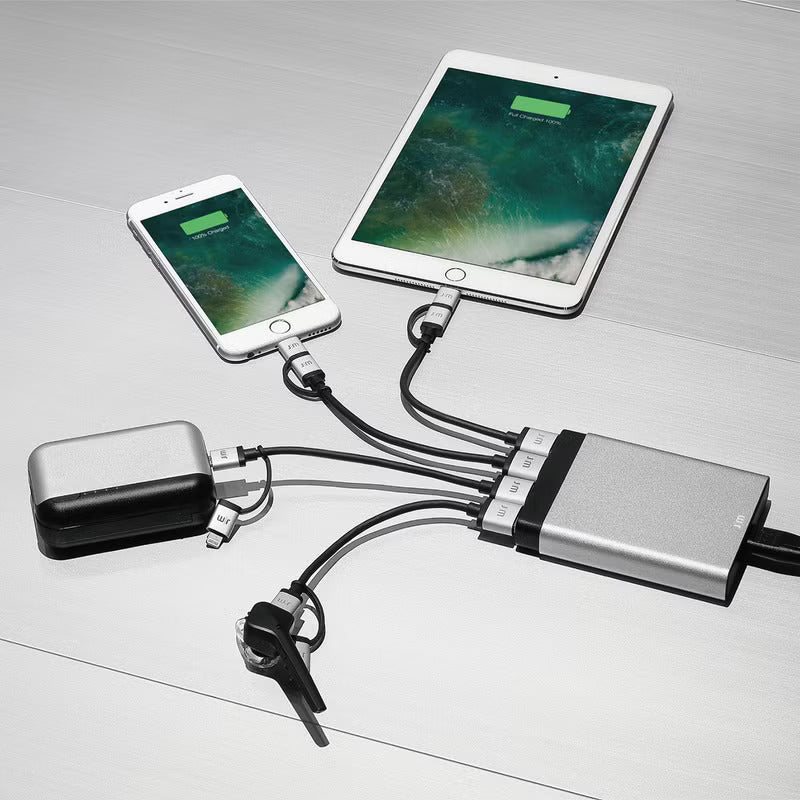 Just Mobile AluCharge 鋁質USB四埠智慧充電器