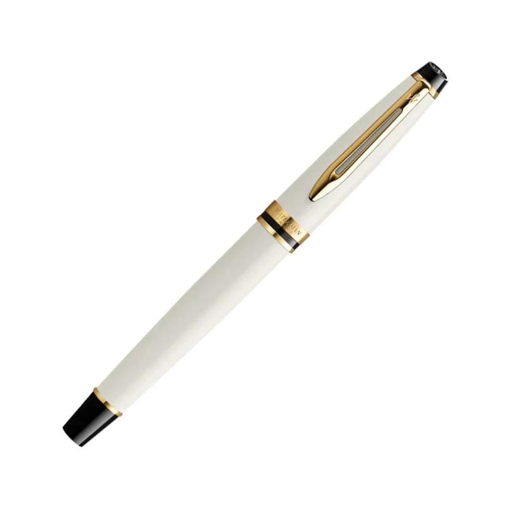 WATERMAN 威迪文 權威系列 18K金 象牙白金夾 F尖 鋼筆
