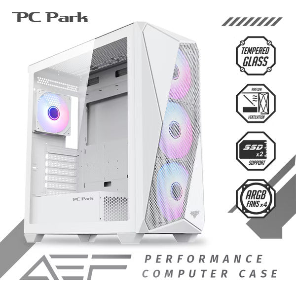 PC Park AEF ARGB電腦機殼 黑/白