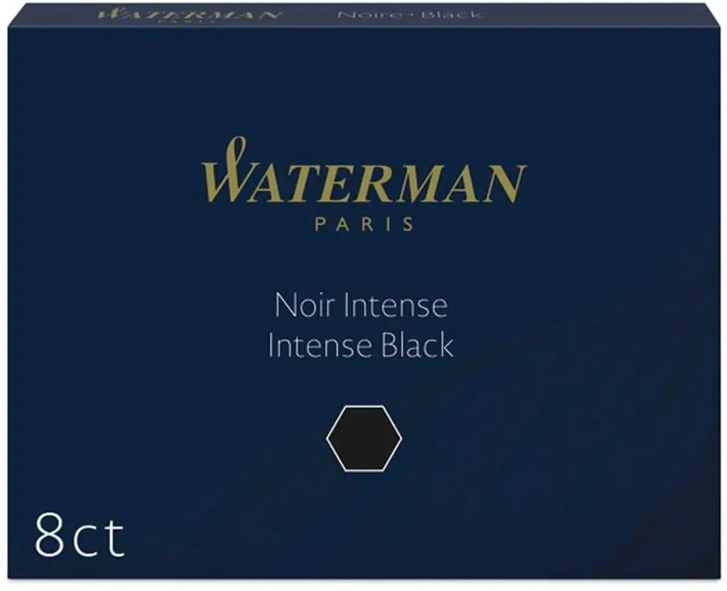 WATERMAN 威迪文 鋼筆 卡水 兩卡盒16入裝 藍 黑 卡式墨水管