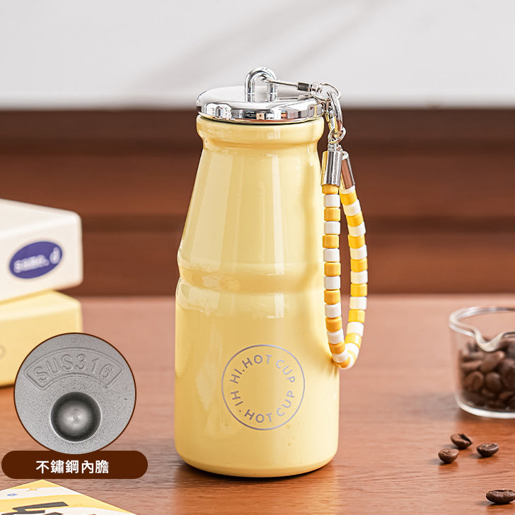 創意小物館 牛奶瓶口袋保溫杯