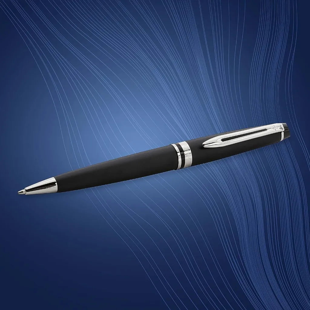 WATERMAN 威迪文 權威系列 霧黑白夾 原子筆