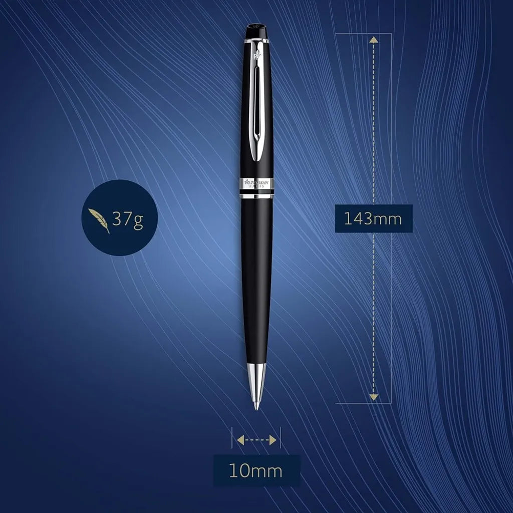 WATERMAN 威迪文 權威系列 霧黑白夾 原子筆