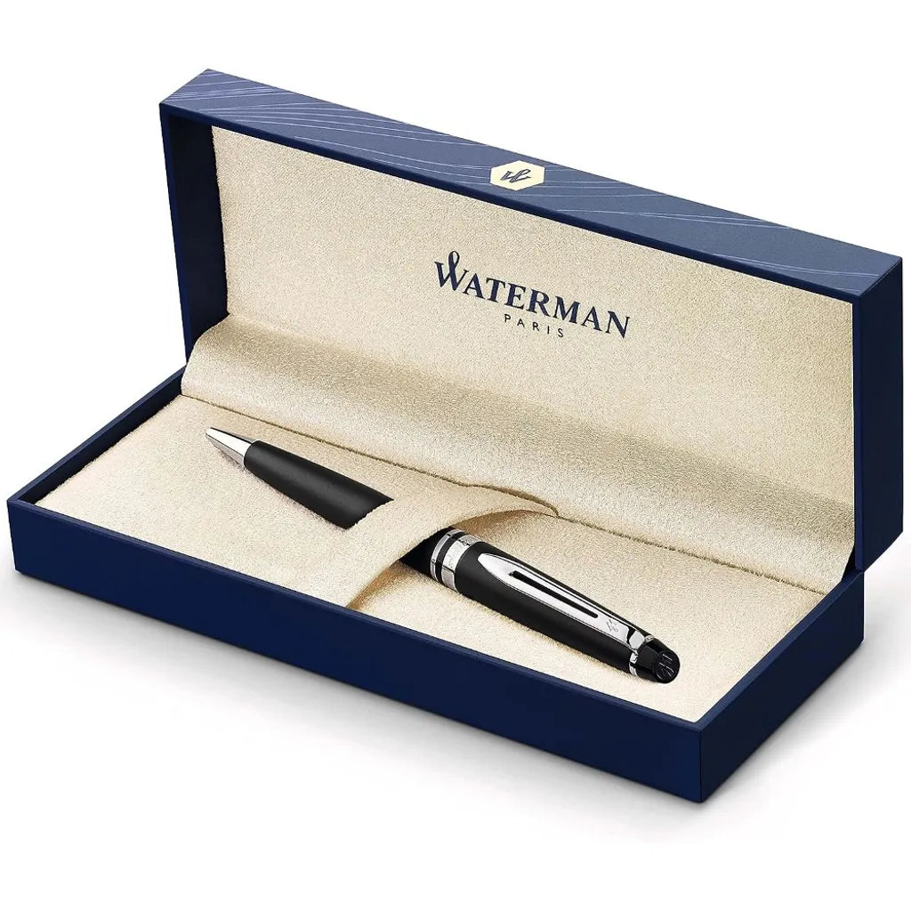 WATERMAN 威迪文 權威系列 霧黑白夾 原子筆