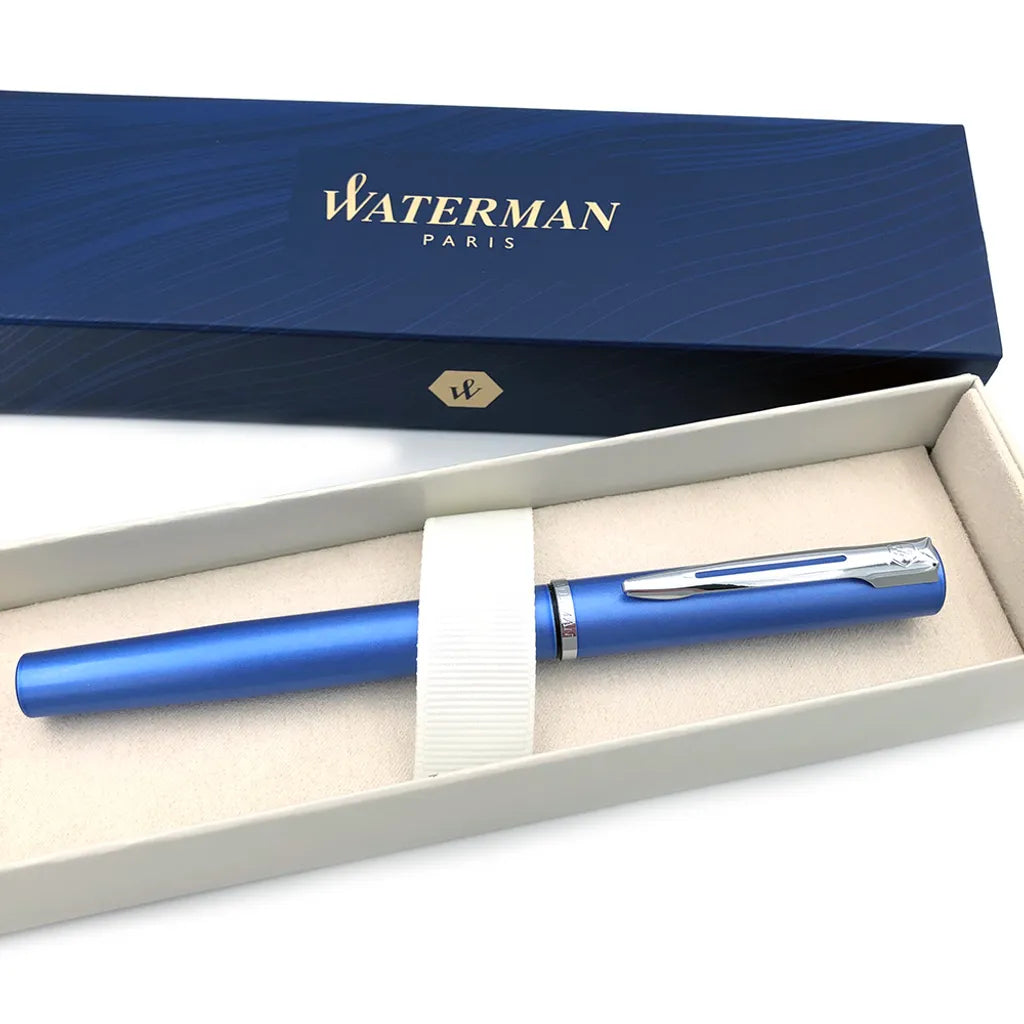 WATERMAN 威迪文 雅律系列 藍色 F尖 鋼筆