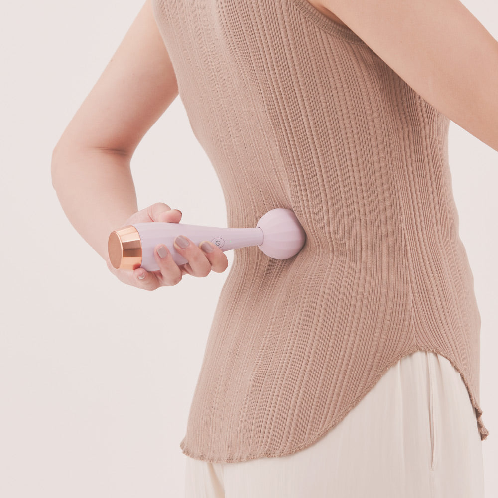 LOURDES  ATEX LOURDES 無線手持振動按摩器 AX-HPL113(暖灰/淡粉)