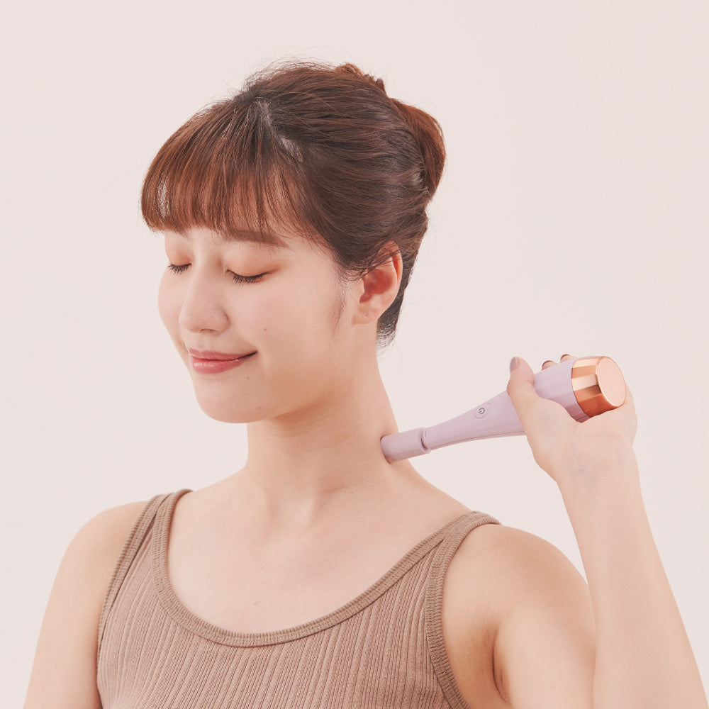 LOURDES  ATEX LOURDES 無線手持振動按摩器 AX-HPL113(暖灰/淡粉)