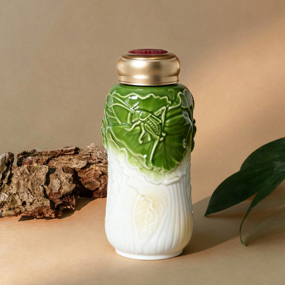 Acera 乾唐軒 x 國立故宮博物院  百財隨身杯 / 小 / 單層 / 綠釉 240ml