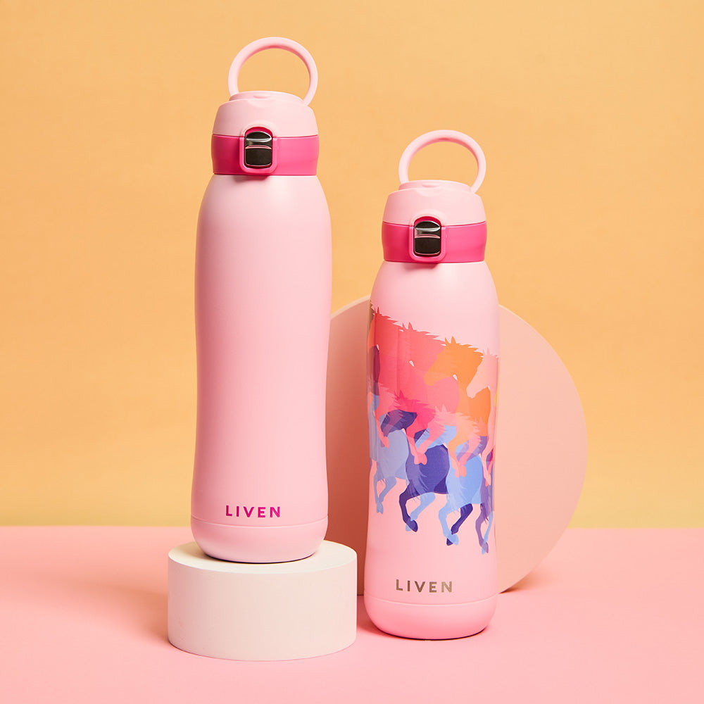 Acera 乾唐軒  躍動保溫杯 / 雙層不銹鋼 / 馬年主題 / 便攜拉環蓋 / ３色 780ml