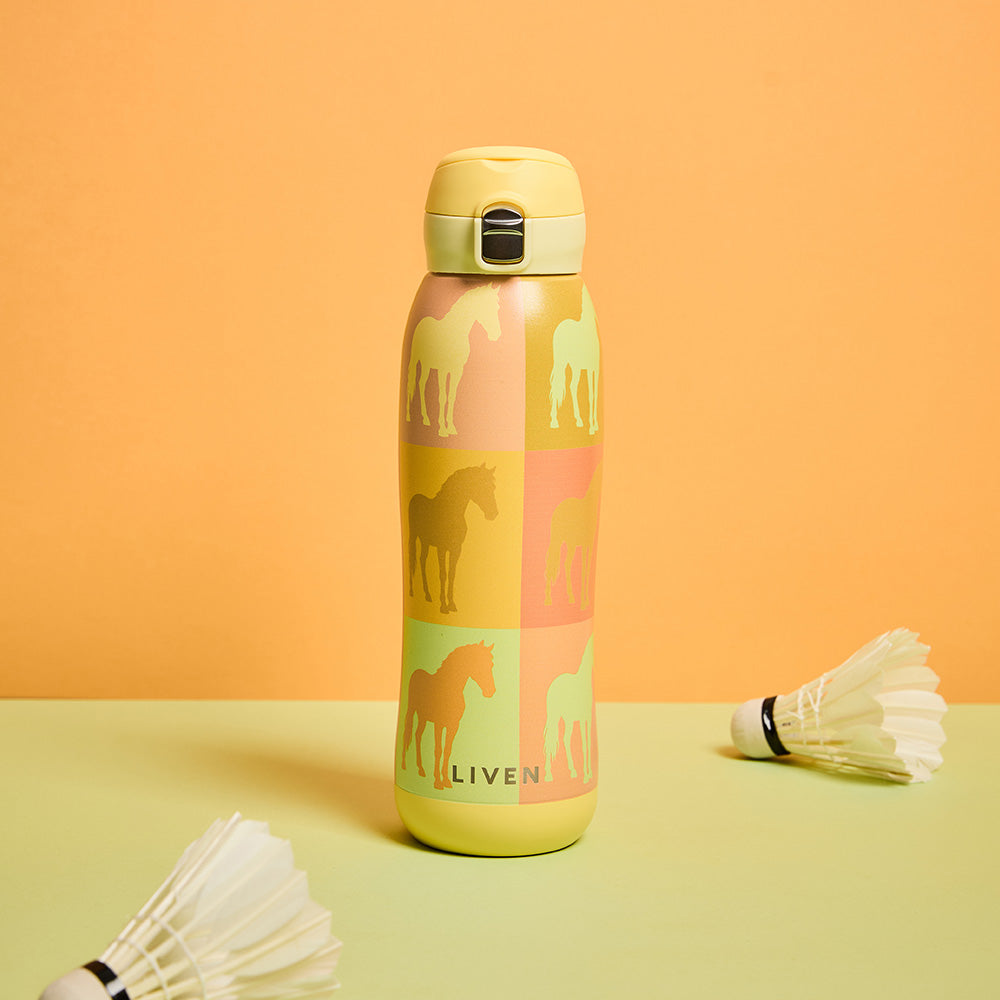 Acera 乾唐軒  躍動保溫杯 / 雙層不銹鋼 / 馬年主題 / 便攜拉環蓋 / ３色 780ml
