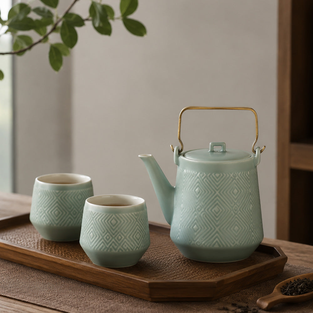Acera 乾唐軒  奇蹟茶具組 / 薄荷綠 / 一壺+二杯