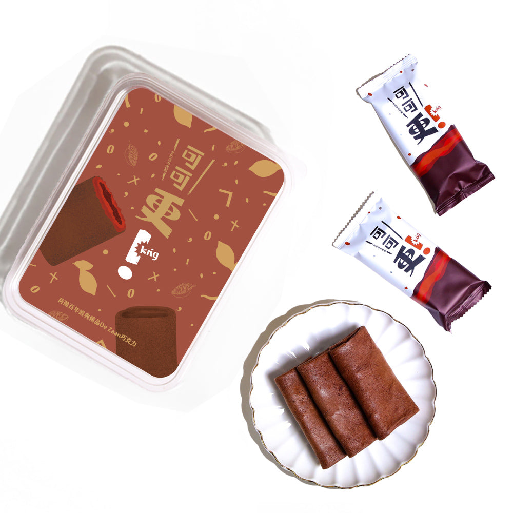 發現茶 Teascovery  更kńg 可麗捲－荷蘭百年經典精品De Zaan巧克力(6入)