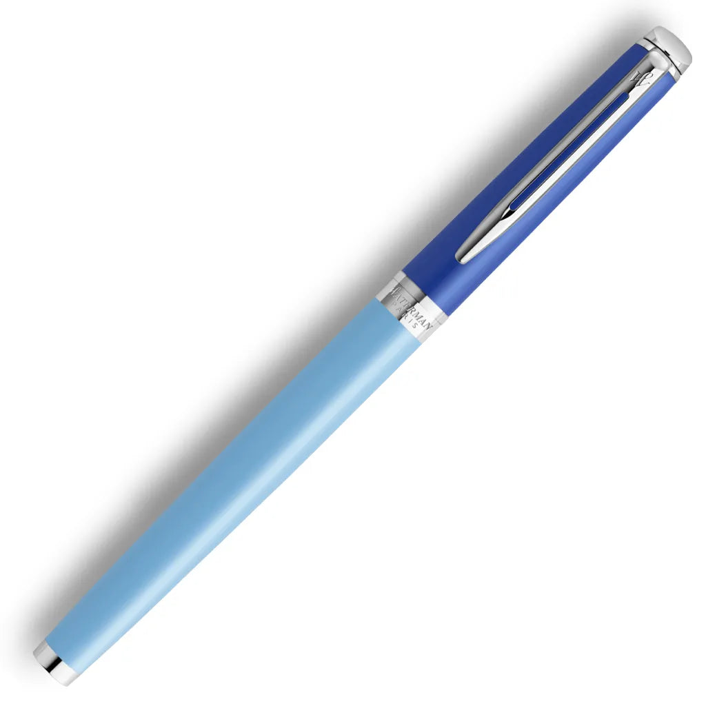 WATERMAN 威迪文 雋雅系列 真彩 藍色銀夾 鋼筆