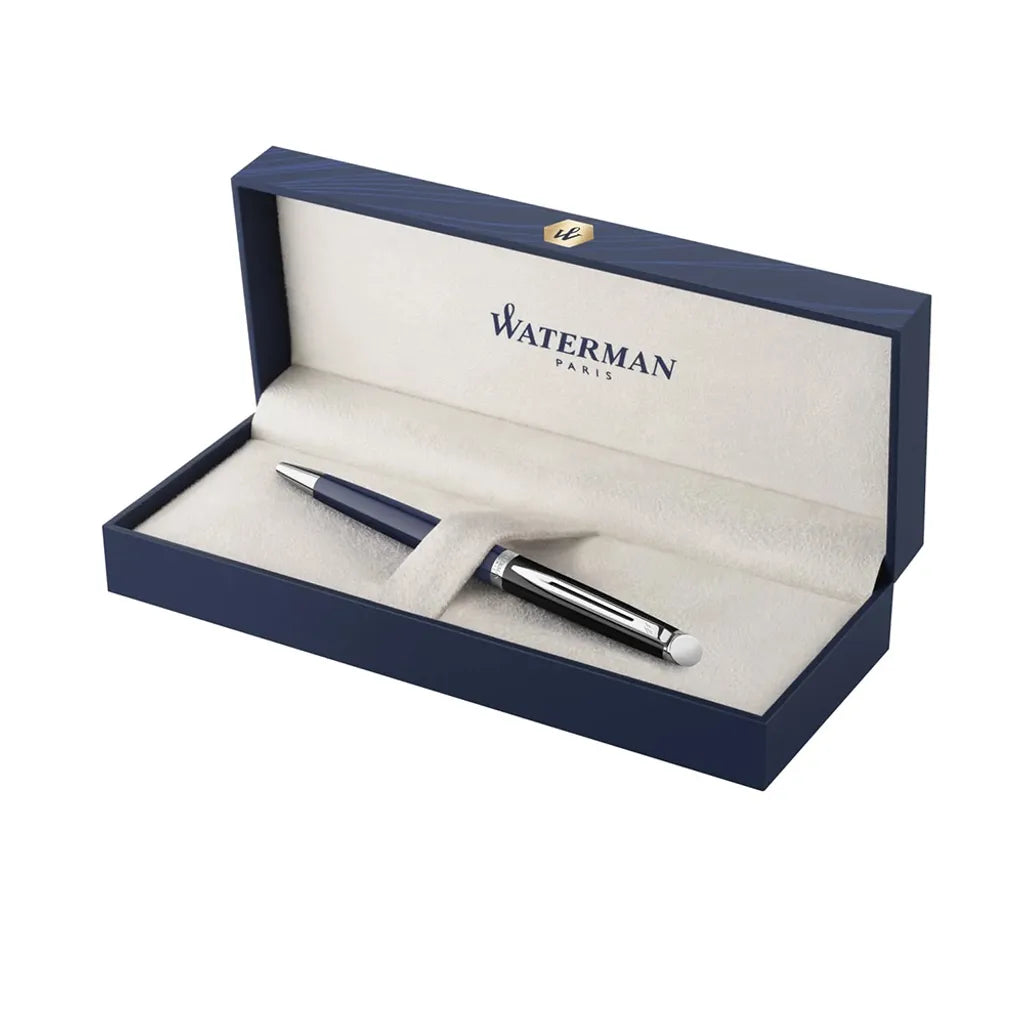 WATERMAN 威迪文 雋雅黑藍白夾 原子筆