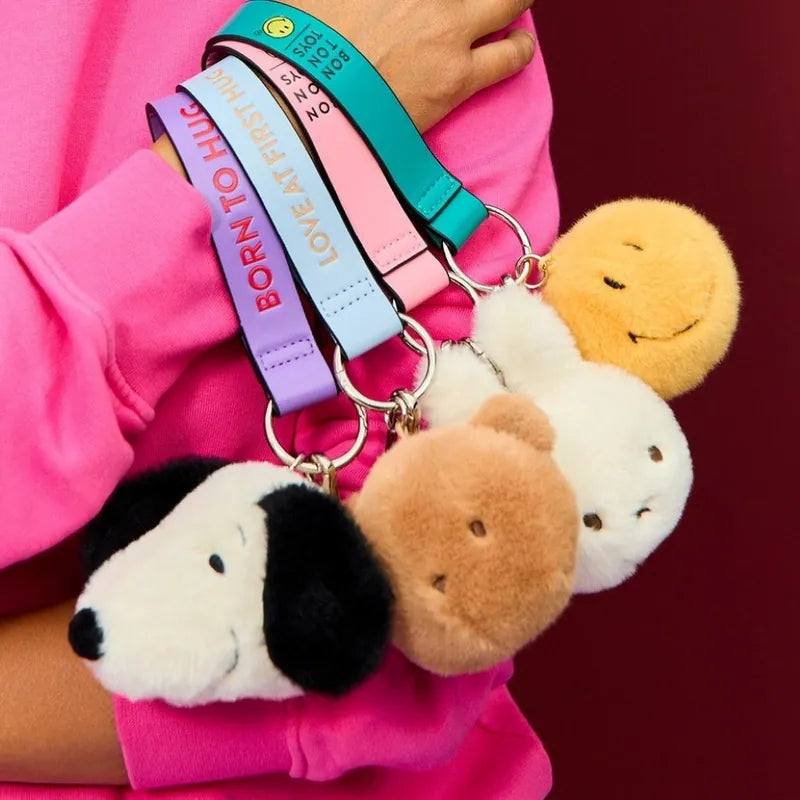 BON TON TOYS X Smiley®｜Smiley笑臉環保毛絨背包吊飾-7cm (2色)