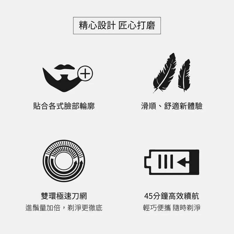 【KINYO】雙刀頭電動刮鬍刀(NKS601)