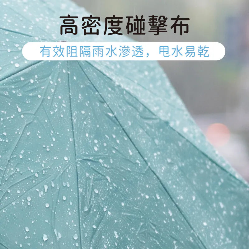 【KINYO】21吋扣環黑膠自動傘(KU9785)