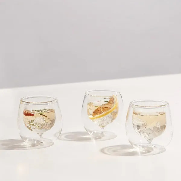 JIA 家當 中式酒水 葫蘆玻璃杯4件組