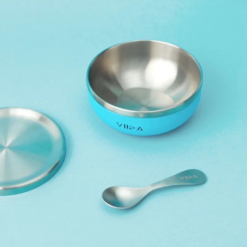 VIIDA  Soufflé 抗菌不鏽鋼兒童匙 3 入組