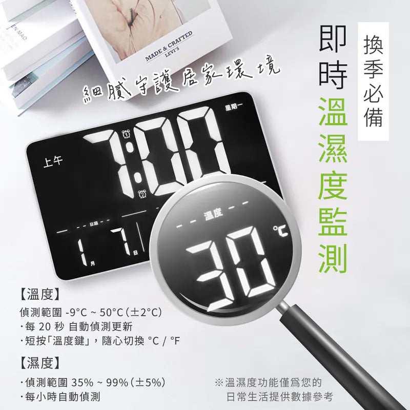 kinyo  LED萬年曆遙控電子鐘(TD-3031)