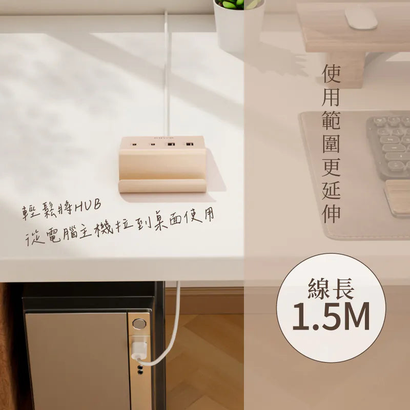 【KINYO】  USB多合一支架集線器 (HUB-32)