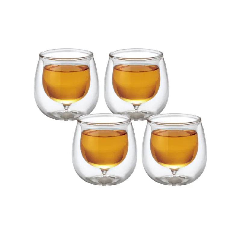 JIA 家當 中式酒水 葫蘆玻璃杯4件組