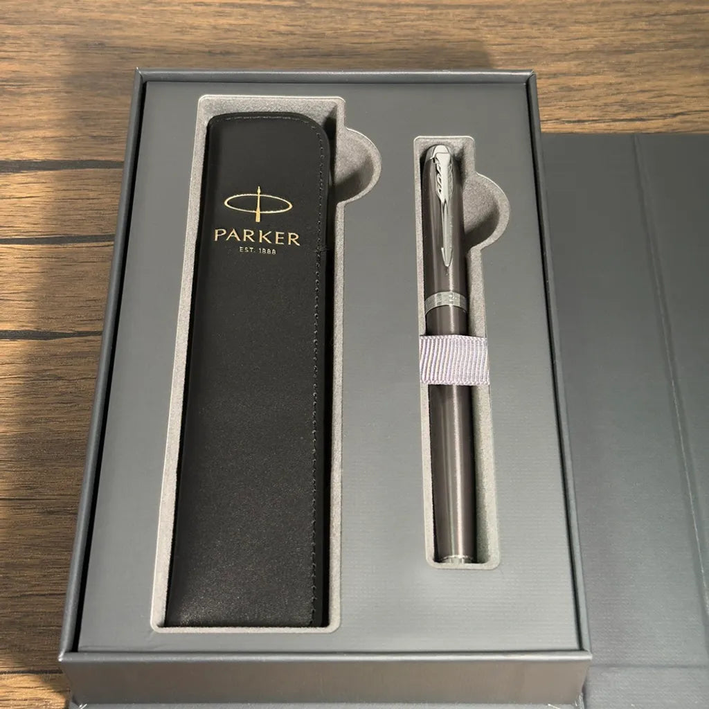 PARKER 派克 IM 真皮筆套鋼筆禮盒