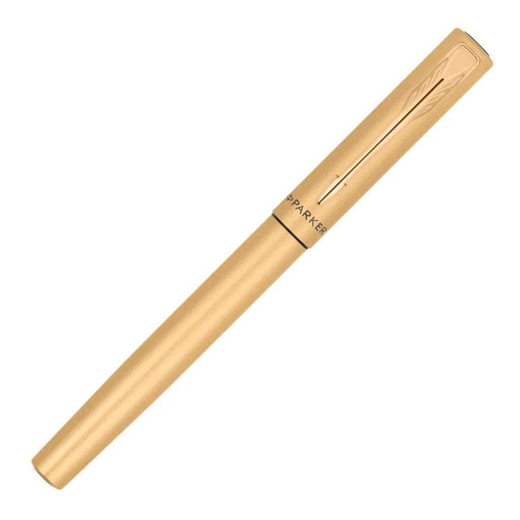 PARKER派克 威雅XL系列 金色（限定）鋼筆 真皮筆套組