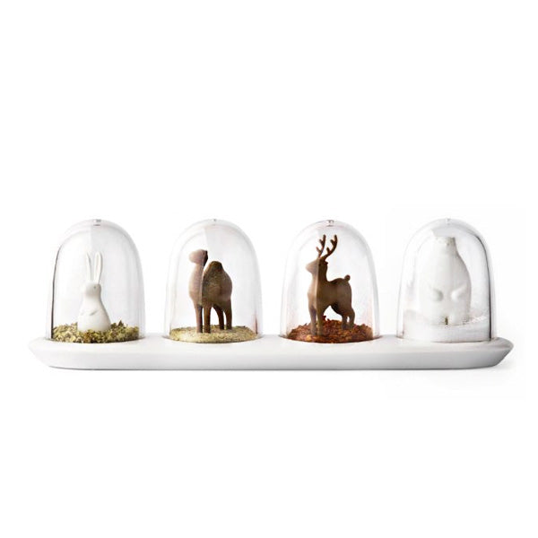 Qualy 動物樂園-調味罐(一組4入)