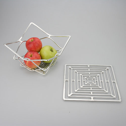 能作 純錫魔術置物籃 (方形L)