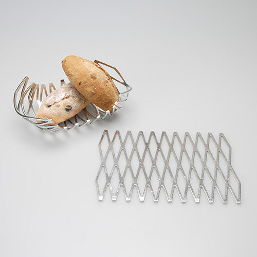 日本能作 純錫蜜巢魔術置物籃