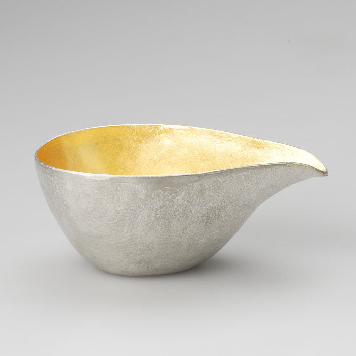 能作 純錫金箔片口盅 L