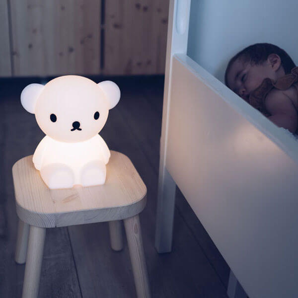 荷蘭 Mr Maria Boris First Light Lamp 米菲兔家族可調光式USB充電軟矽膠燈