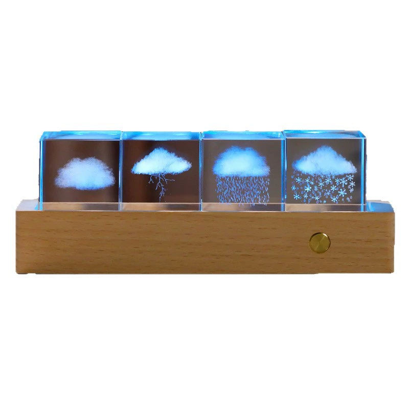 創意小物館 七彩燈光天空市集雲朵創意擺飾