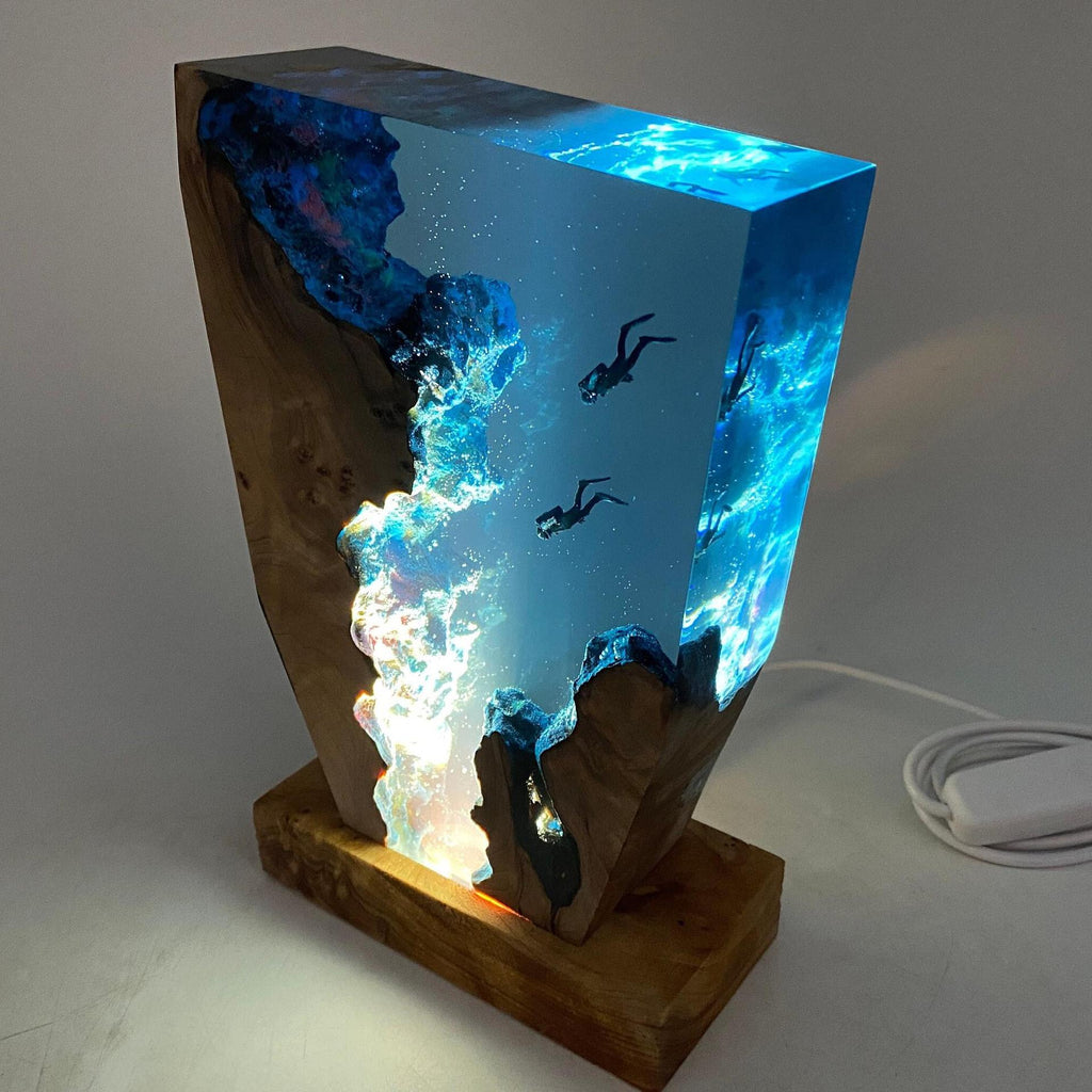 海洋潛水員環氧樹脂燈