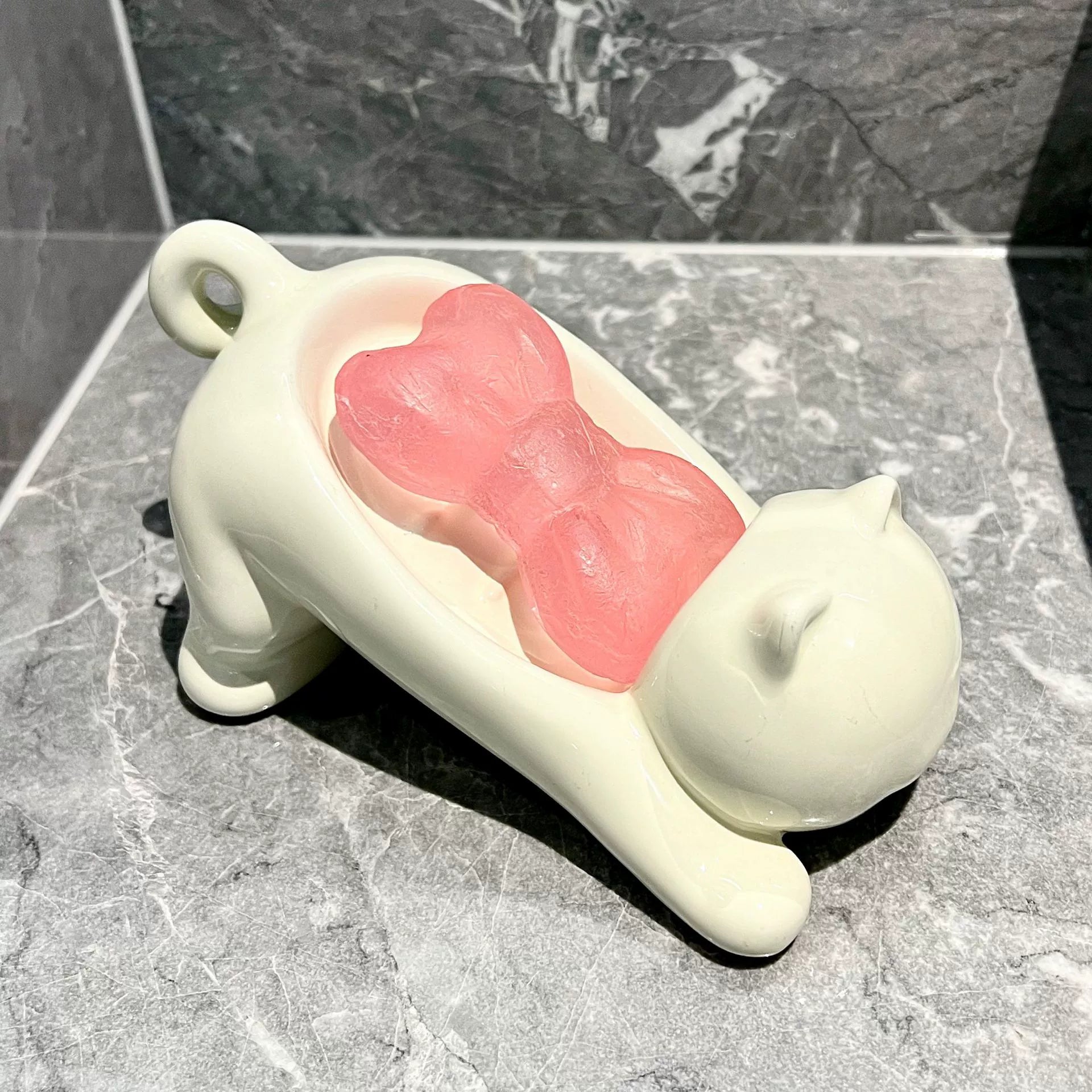 創意小物館 嬉戲貓肥皂盒