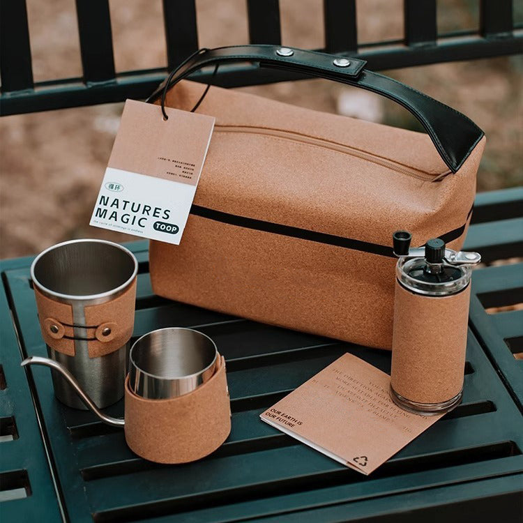 創意小物館 手沖咖啡工具軟木四件組